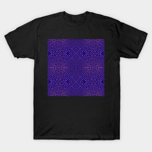 Purple/Black Tribal Pattern T-Shirt